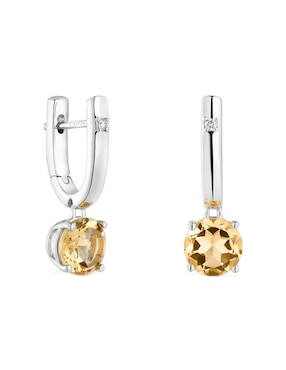 Aretes Cortos TOUS Basic Colors De Plata Brillante P 925 Diamante