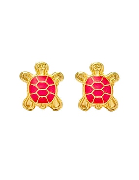 Broqueles De Tortuga Mancini De Oro Brillante 14 K