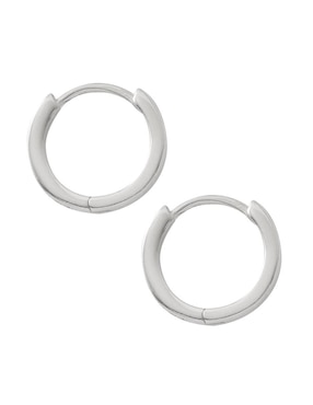 Aretes Unlimited By Ob de plata P 925 con acabado brillante zirconia