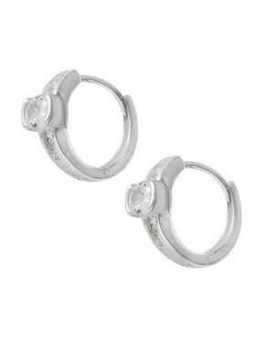Aretes Unlimited By Ob de plata P 925 con acabado brillante zirconia