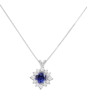 Colgante Y Dije de estrella Fascinare moni de oro blanco 14 K