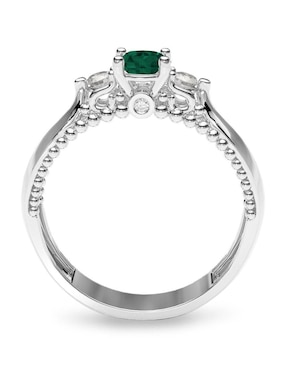 Anillo de compromiso de oro 14 k Amelie Joyas esmeralda
