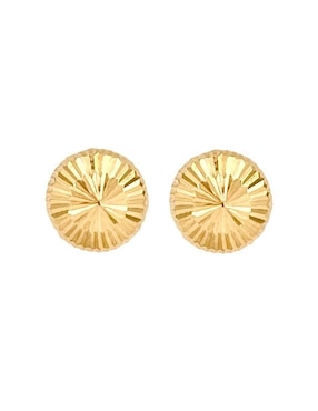 Broqueles Mancini De Oro Diamantado 14 K