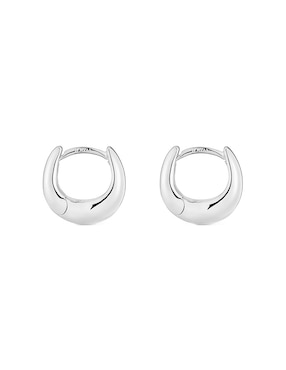 Aretes circulares Tous Basic de plata P 925 con acabado espejo