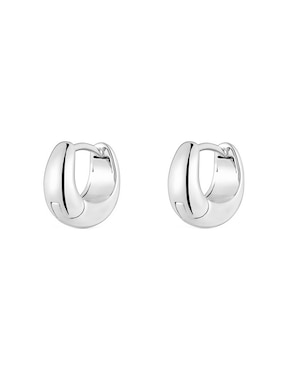 Aretes circulares Tous Basic de plata P 925 con acabado espejo