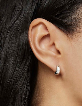 Aretes circulares Tous Basic de plata P 925 con acabado espejo