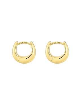 Aretes circulares Tous Basic de plata P 925 con acabado baño de oro