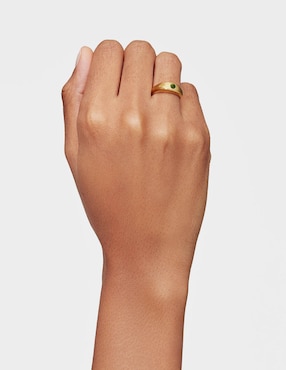 Anillo Tous Basic Colors de plata P 925 cromodiópsido con acabado baño de oro