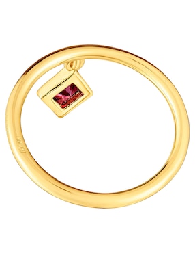 Anillo de rombo Tous Basic Colors de plata P 925 rodolita con acabado baño de oro
