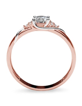 Anillo de compromiso de oro 14 k Amelie Joyas