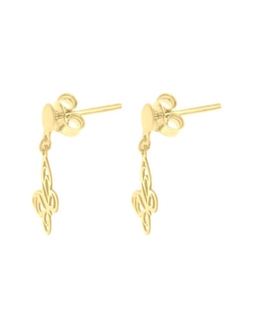 Aretes de mariposa Fianelli Argemis de oro con acabado brillante