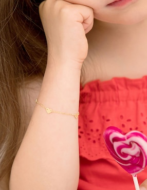 Pulsera In Season Jewelry de oro 14 K con acabado brillante