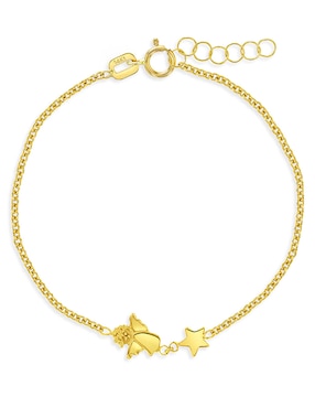 Pulsera In Season Jewelry de oro 14 K con acabado brillante