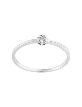 Anillo Tous Diamonds 18 k de oro blanco diamante brillante