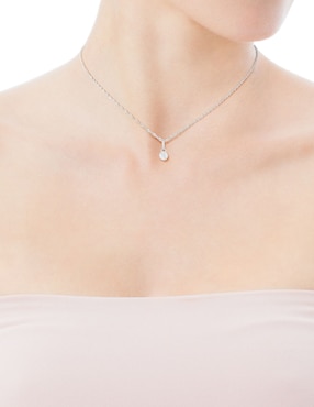 Dije circular Tous les classiques de oro blanco 18 K