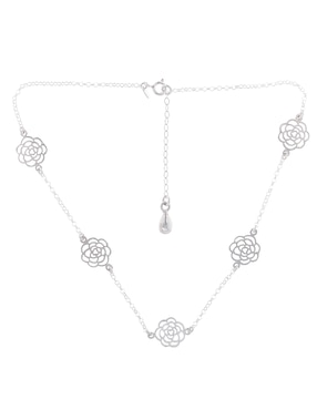 Collar de flor E&N Cherny de plata P 925