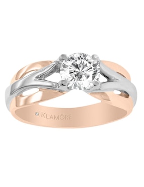 Solitario De Oro 14 K Klamore Diamante