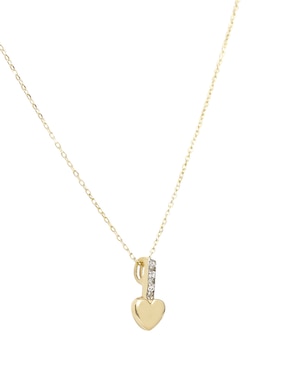 Collar de corazón Ttvarios Tetera de oro 14 K