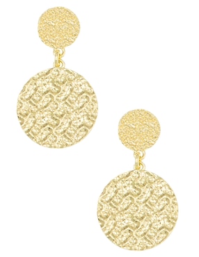 Aretes circulares Silvex Spa de plata P 925 con acabado brillante