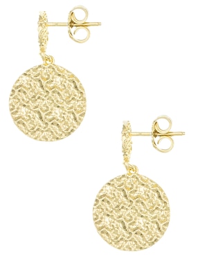 Aretes circulares Silvex Spa de plata P 925 con acabado brillante