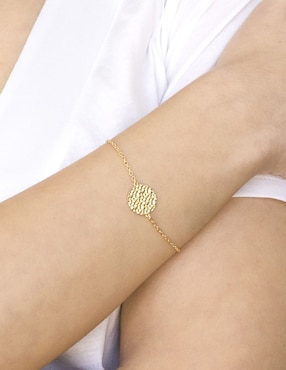 Pulsera Silvex Spa de plata P 925 con acabado martillado