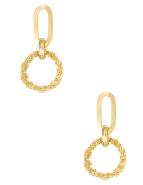 Aretes circulares Silvex Spa de plata P 925 con acabado brillante