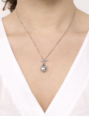 Collar de gota Silvex Spa de plata P 925