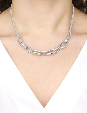 Collar de eslabones Silvex Spa de plata P 925