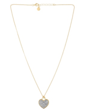 Collar de corazón Silvex Spa de plata P 925