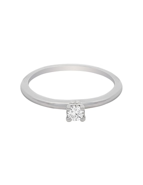 Solitario de oro 14 k Valessa diamante