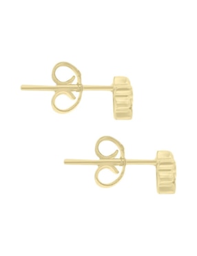Aretes de estrella Fianelli Grazia de oro con acabado brillante diamante