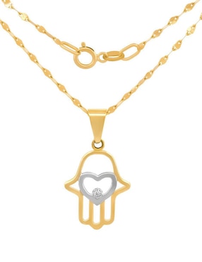 Collar de mano de fátima Casa Del Anillo de oro 10 K