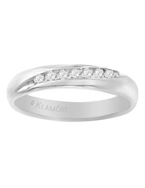 Argolla De Oro 14 K Klamore Diamante