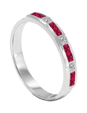 Churumbela de oro 14 k Fascinare Mare rubí y diamante
