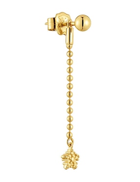 Aretes Tous Grain de plata P 925 con acabado baño de oro