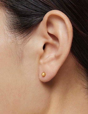 Aretes Tous Grain de plata P 925 con acabado baño de oro
