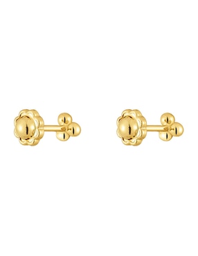 Aretes Tous de oro con acabado brillante