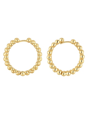 Aretes de aro redondos Tous Gloss de plata P 925 con acabado baño de oro