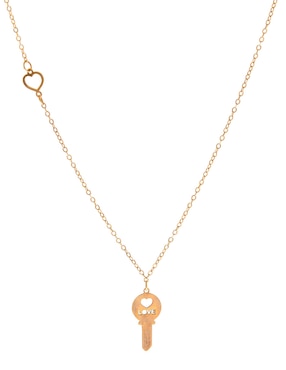 Collar de llave Lusso de oro 14 K