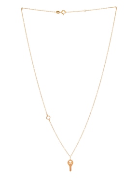Collar de llave Lusso de oro 14 K