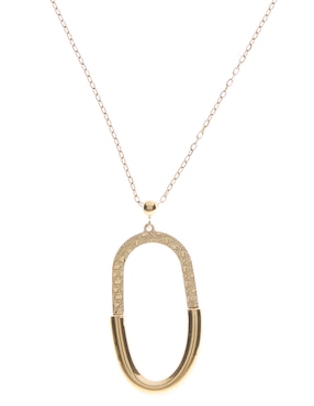 Collar ovalado Lusso de oro 14 K