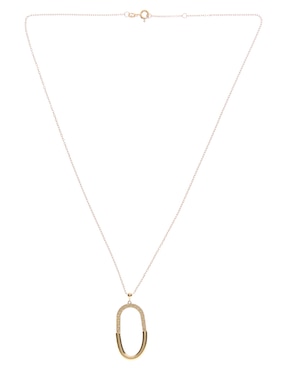 Collar ovalado Lusso de oro 14 K