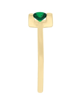 Anillo Fascinare Sole 14 k de oro amarillo esmeralda brillante