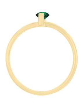 Anillo Fascinare Sole 14 k de oro amarillo esmeralda brillante