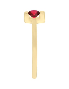 Anillo Fascinare Sole 14 k de oro amarillo rubí brillante