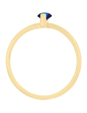 Anillo Fascinare Sole 14 k de oro amarillo zafiro brillante