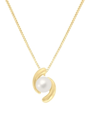 Colgante Y Dije Fianelli Equilibrio De Oro Amarillo 14 K Perla