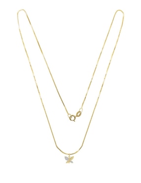 Colgante Y Dije de mariposa Fianelli vlinder de oro amarillo 14 K