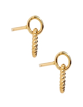 Broqueles circulares Bony Levy de oro 18 k con acabado texturizado