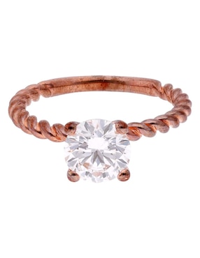 Anillo de compromiso de oro 14 k Ayla Unique diamante